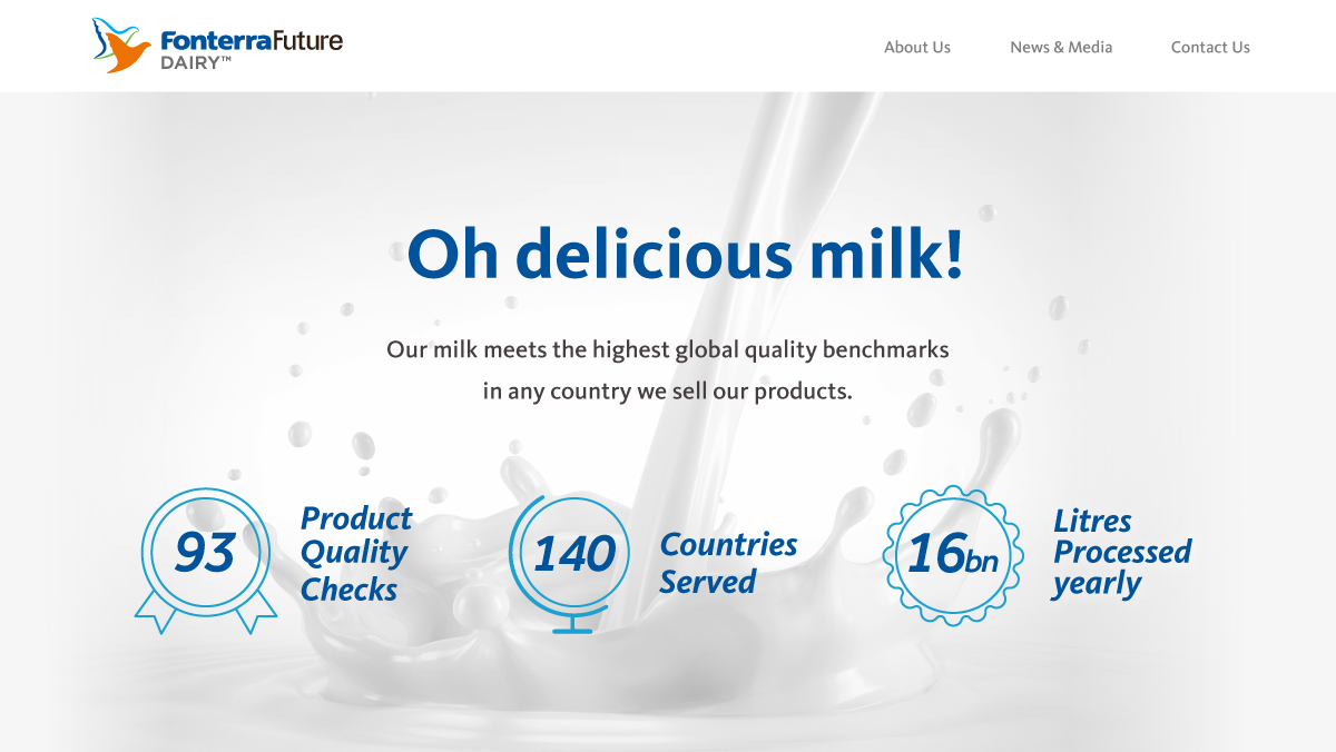 Fonterra Future Dairy Slider
