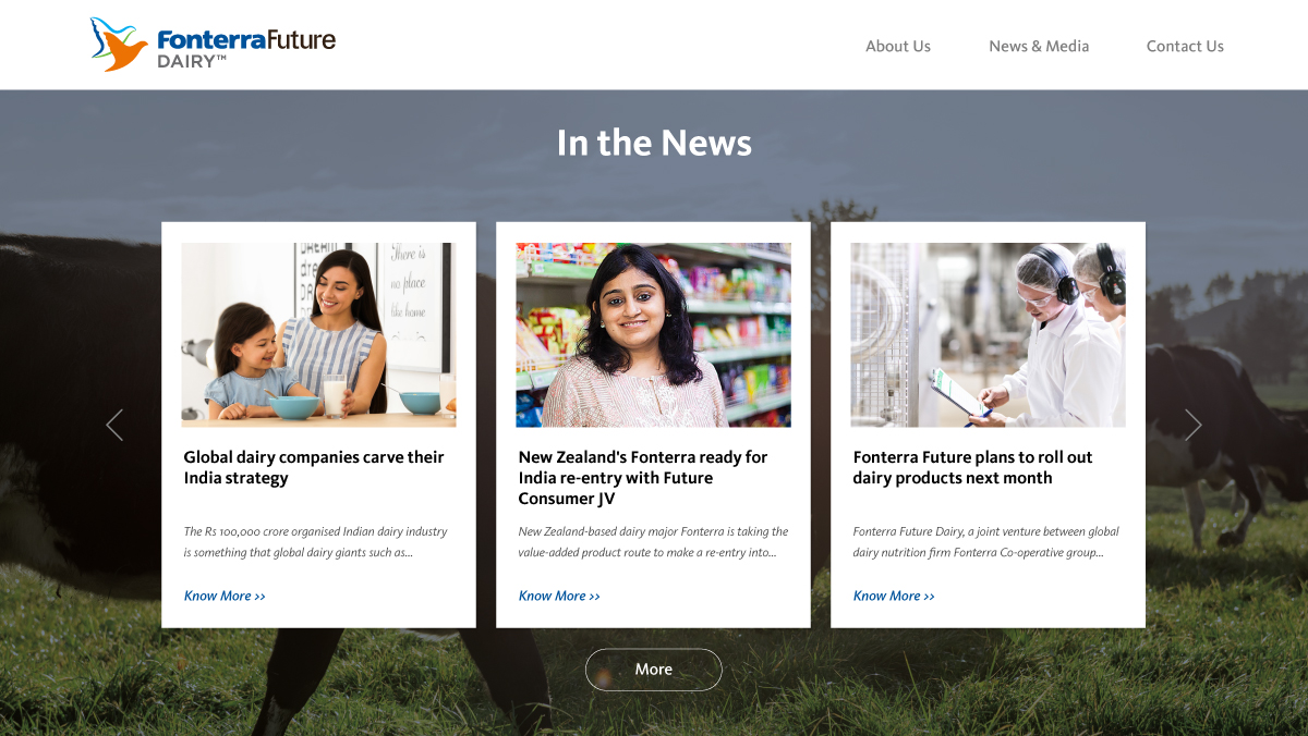 Fonterra Future Dairy Slider