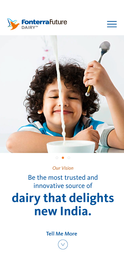 Fonterra Future Dairy Slider