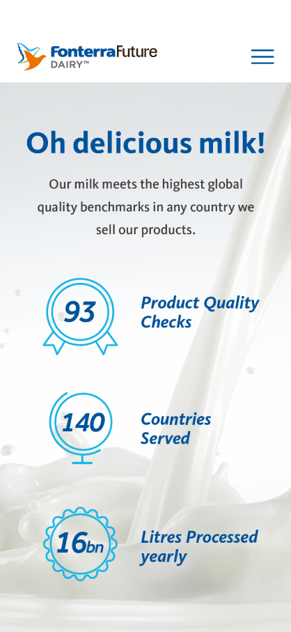 Fonterra Future Dairy Slider