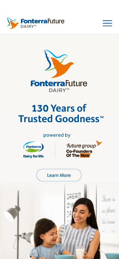 Fonterra Future Dairy Slider