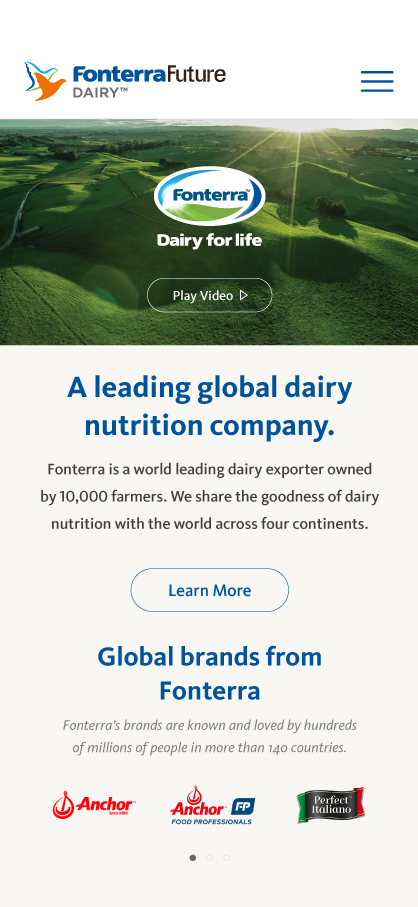 Fonterra Future Dairy Slider