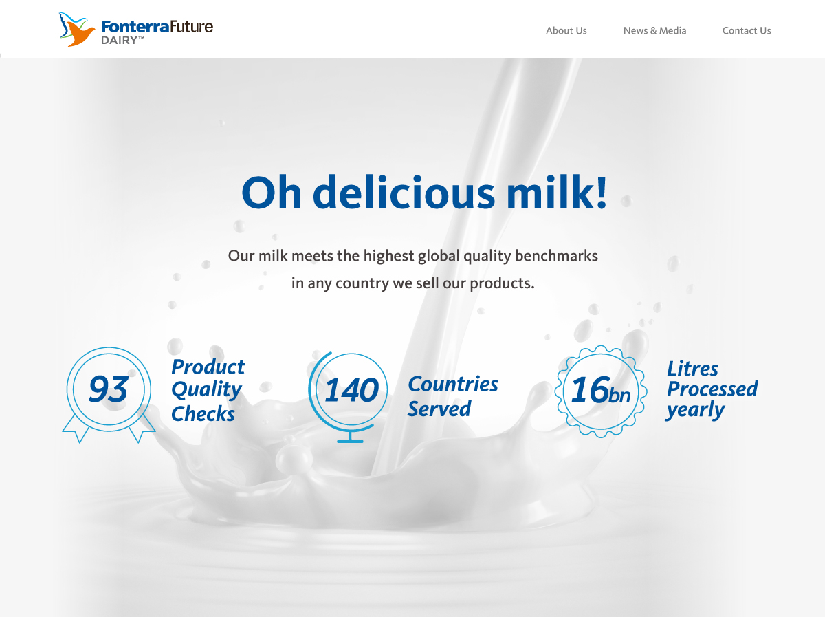 Fonterra Future Dairy Slider
