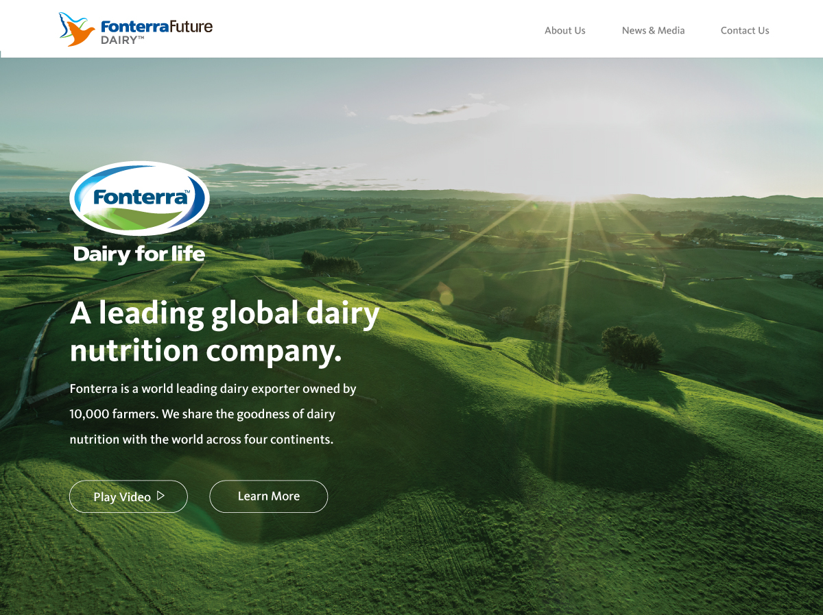 Fonterra Future Dairy Slider