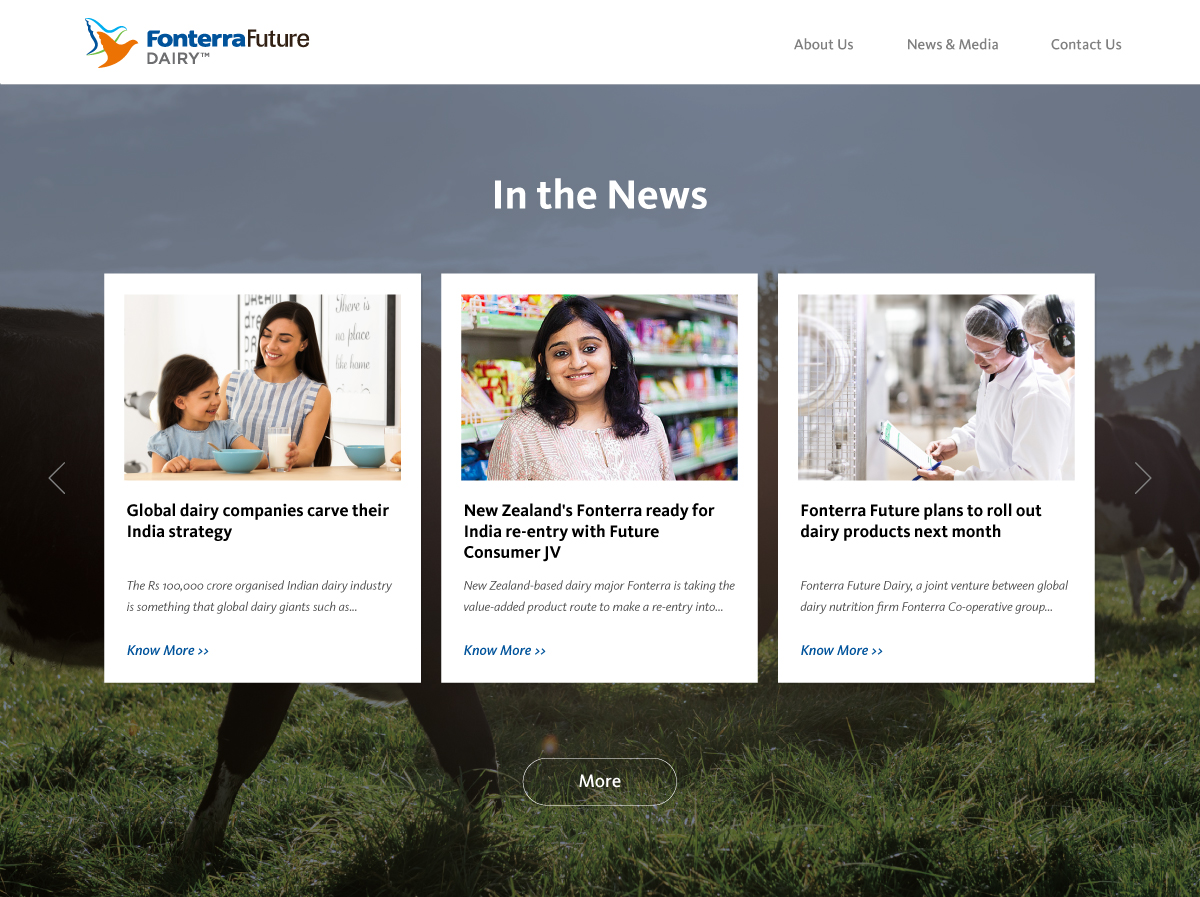 Fonterra Future Dairy Slider